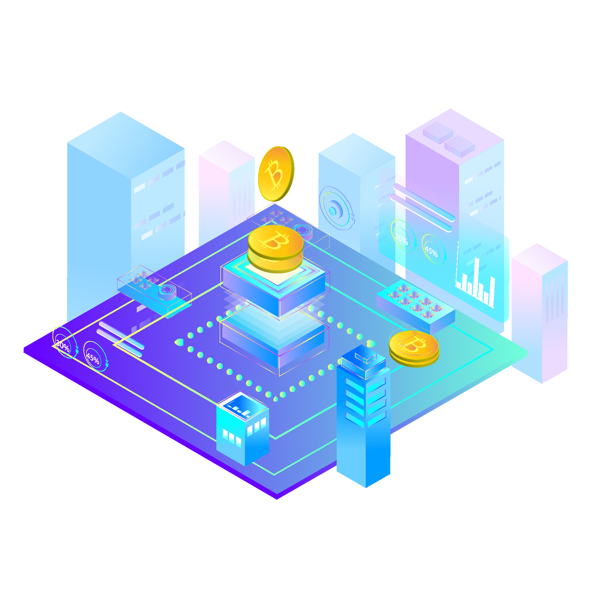 Crypto Mining Safety Illustration